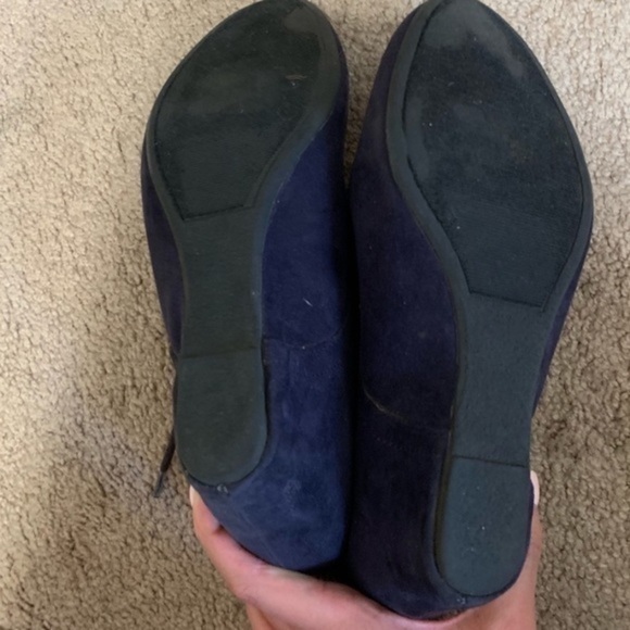 Express‎ Dark Purple Wedge Ankle Booties Size 8.5 - Picture 6 of 7